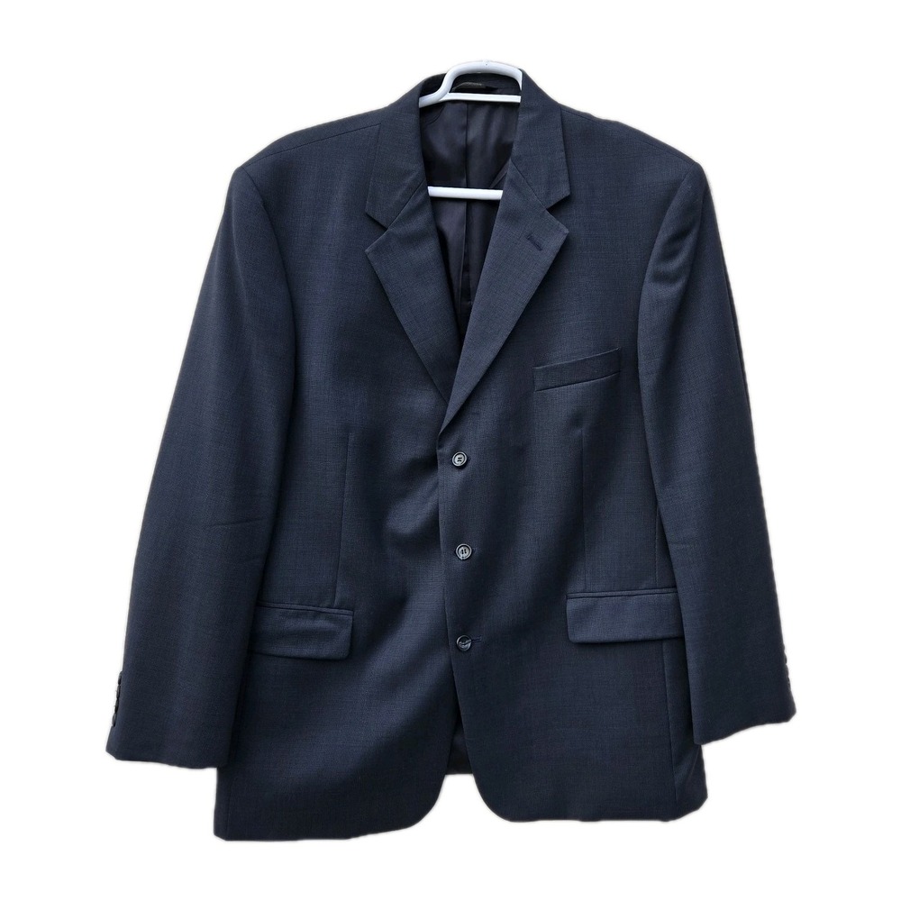 Evan Picone Mens Charcoal Gray Blazer Wool Chest 48 L33 Suit‎ Jacket